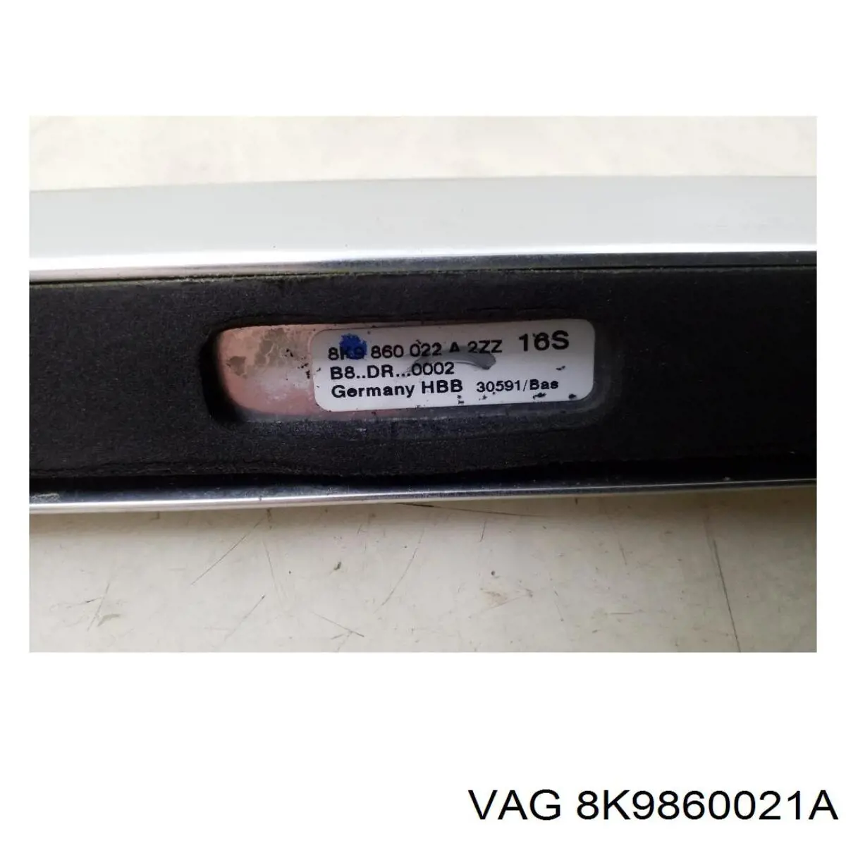 Рейлінг даху лівий 8K9860021A VAG