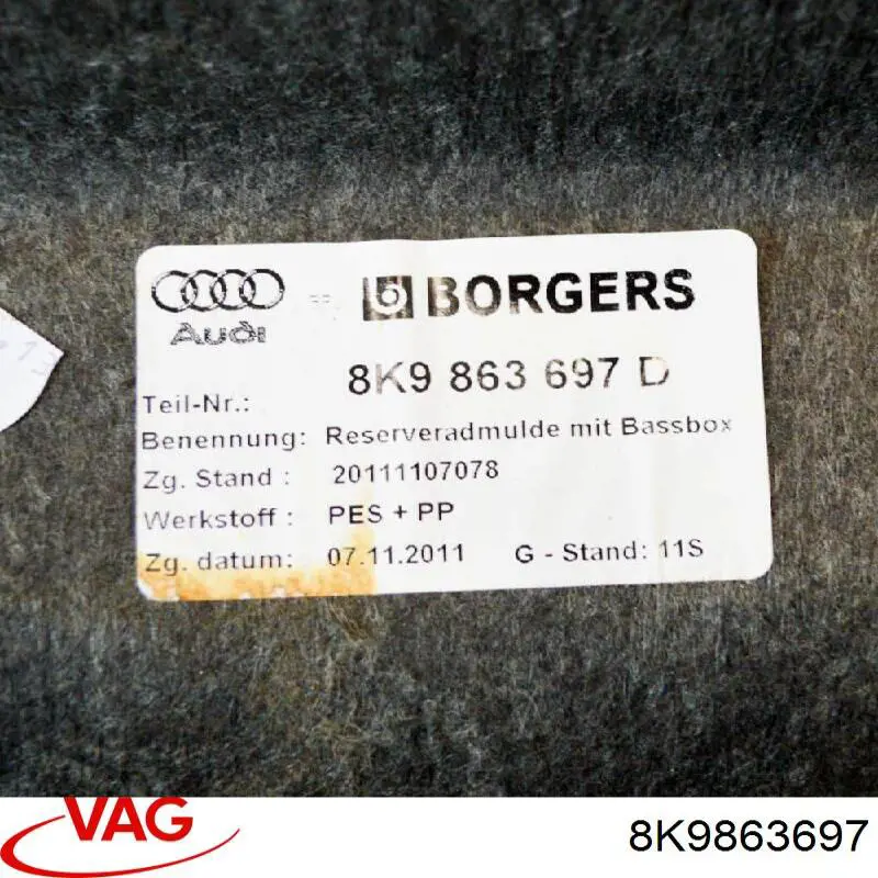 Купити 8K9863697 VAG 