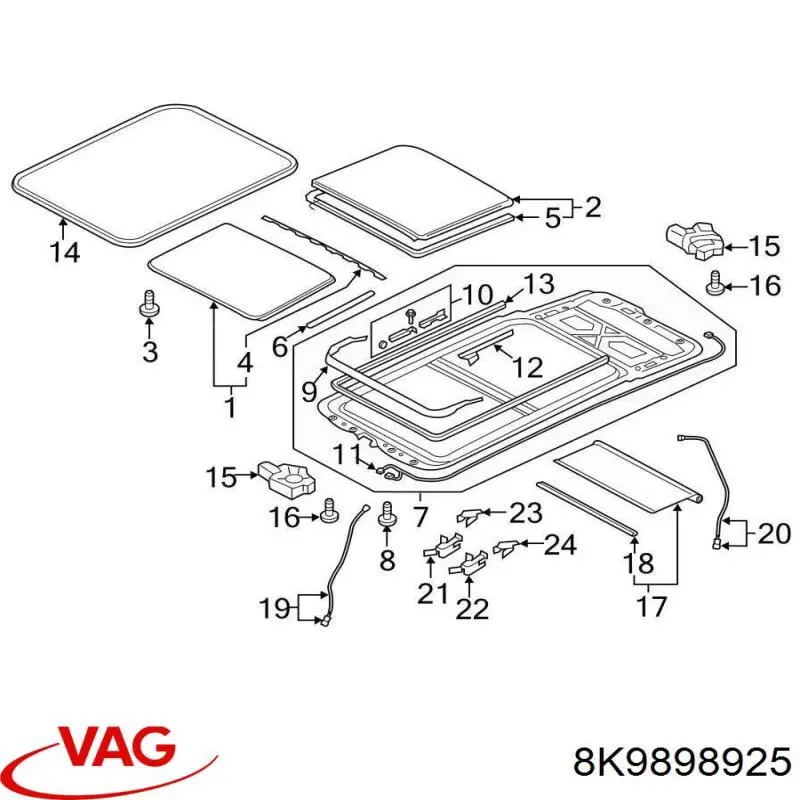 Купити 8K9898925 VAG 