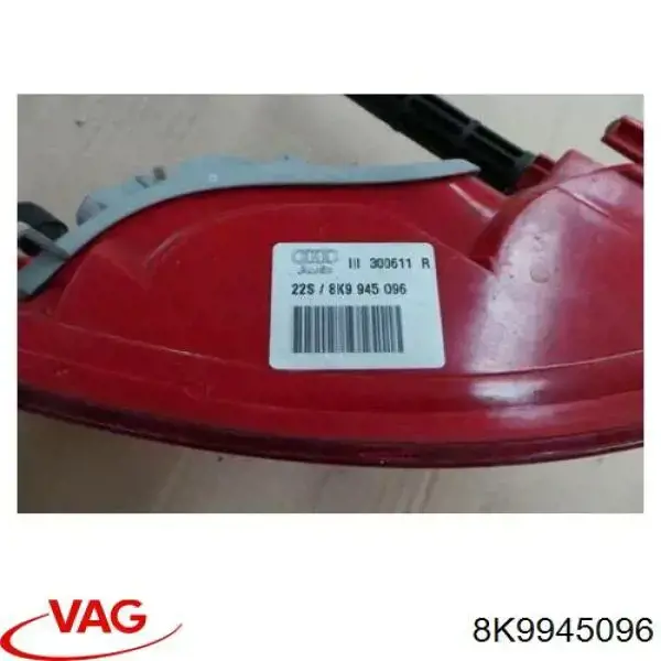 Ліхтар задній правий, зовнішній VAG 8K9945096 ціна, від 54.25 USD