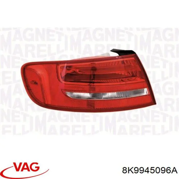 Ліхтар задній правий, зовнішній VAG 8K9945096A ціна, від 184.13 USD