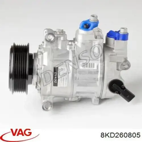 Компресор системи кондиціювання VAG 8KD260805 ціна, від 146.73 USD