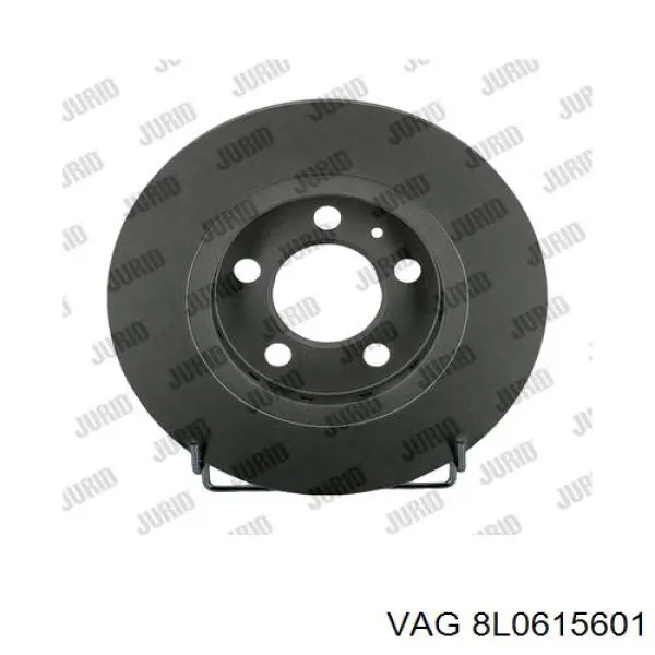 Диск гальмівний задній 8L0615601 VAG