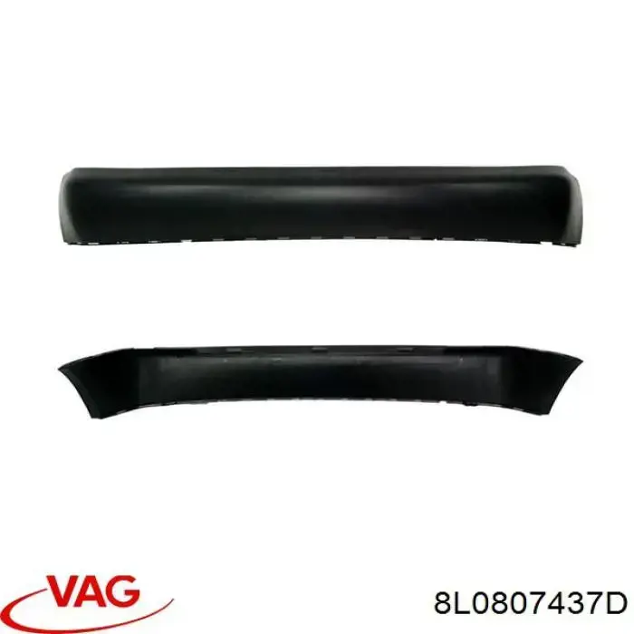 8L0807437D VAG Буфер (бампер) задній