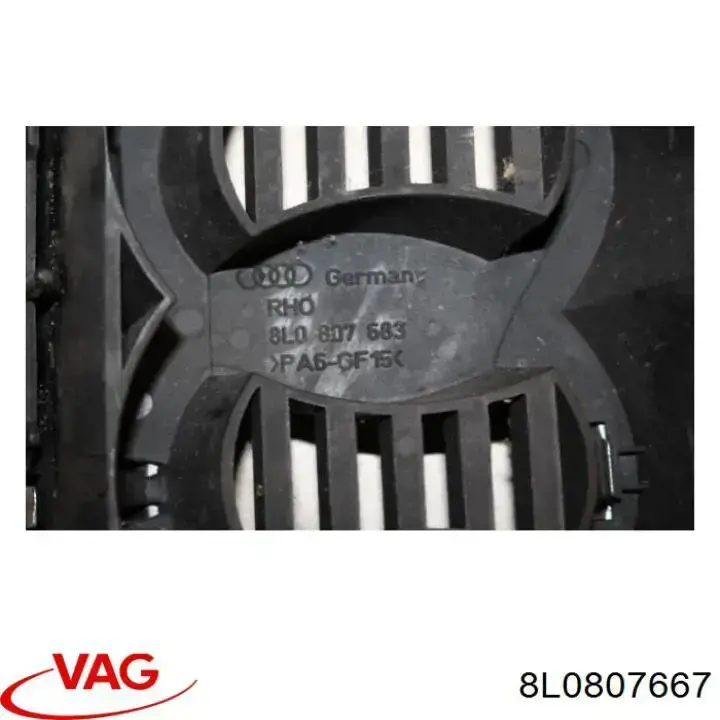 Облицювання радіатора VAG 8L08076673FZ ціна, від 35.73 USD