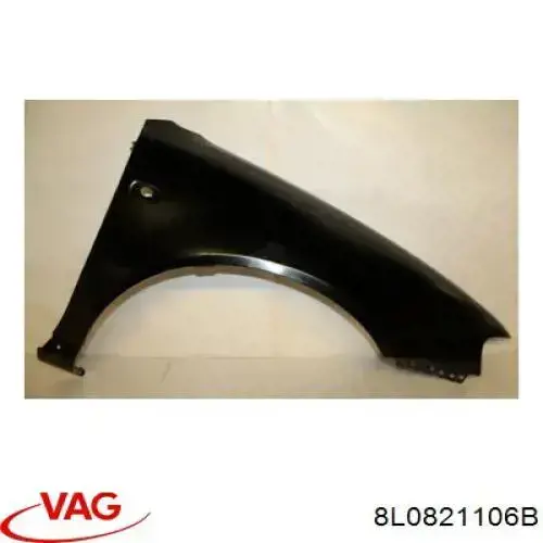 Крило переднє праве 8L0821106B VAG