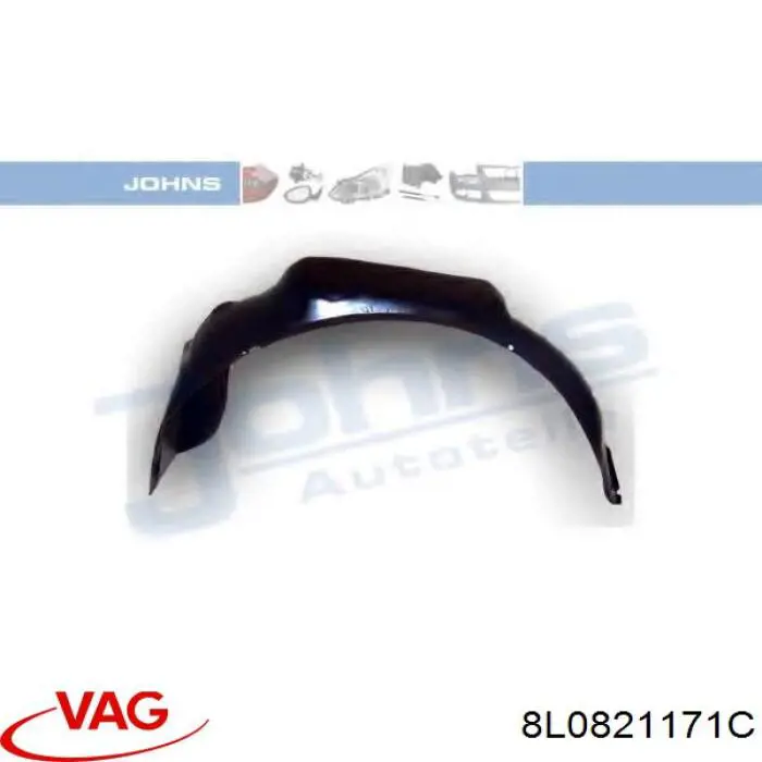 Підкрилок переднього крила, лівий VAG 8L0821171C ціна, від 11.26 USD