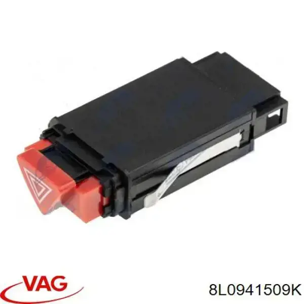 Кнопка ввімкнення аварійного сигналу 8L0941509K VAG