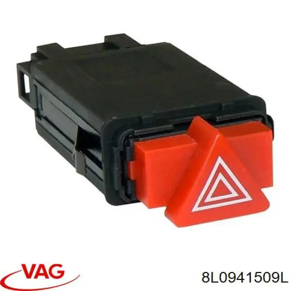 Кнопка включення аварійної сигналізації VAG 8L0941509L ціна, від 31.11 USD