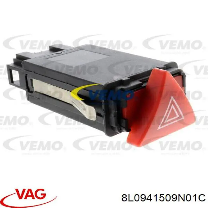 Кнопка включення аварійної сигналізації VAG 8L0941509N01C ціна, від 27.83 USD