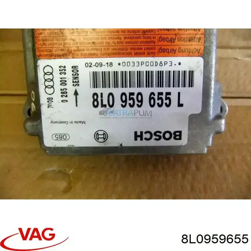 8L0959655 VAG Модуль-процесор управління подушки безпеки