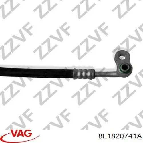 8L1820741A VAG Шланг кондиціонера, від радіатора до випарника