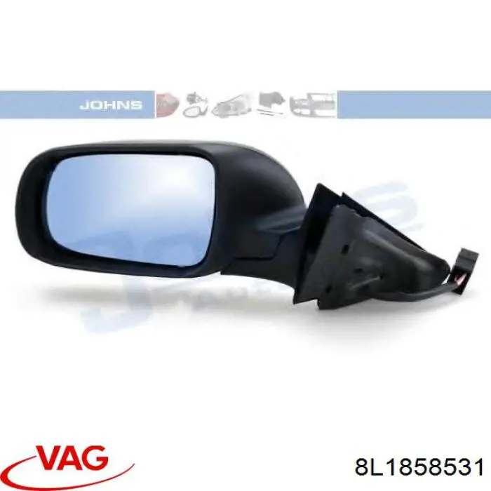 8L1858531 VAG Дзеркало заднього виду, ліве
