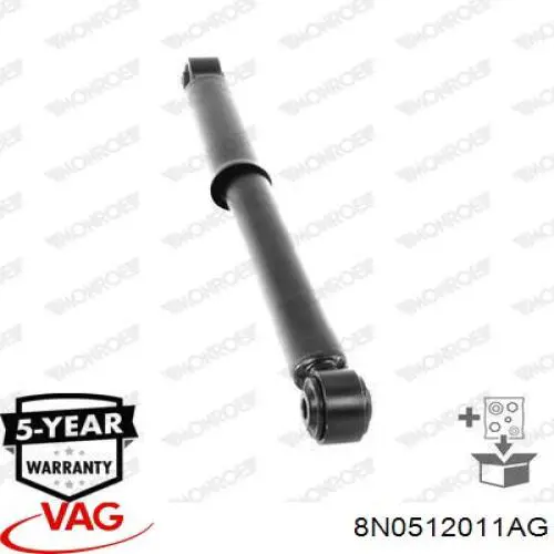 Купити 8N0512011AG VAG Стійка амортизатора задня