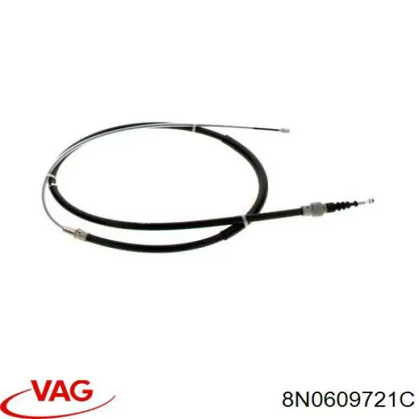 Трос ручного гальма задній, правий/лівий VAG 8N0609721C ціна, від 18.37 USD
