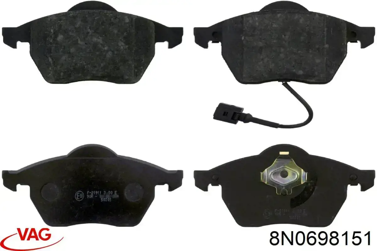 Гальмівні колодки VAG 8N0698151 ціна, від 28.00 USD