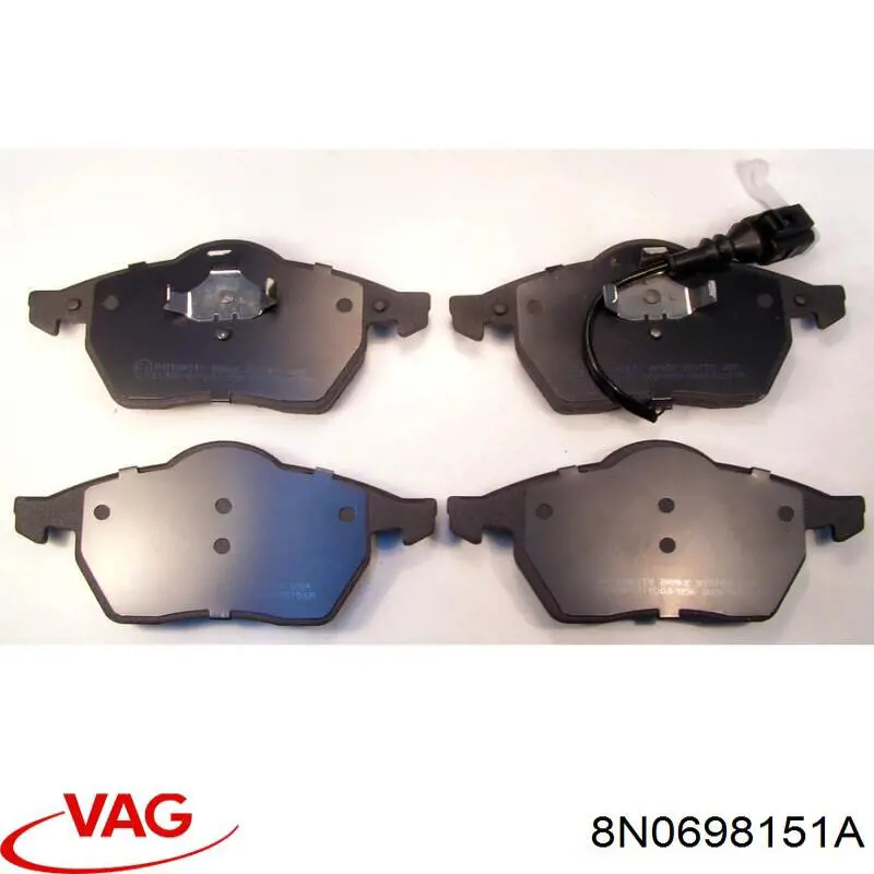 Гальмівні колодки VAG 8N0698151A ціна, від 20.40 USD