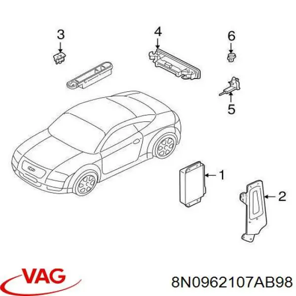  VAG 8N0962107AB98 ціна, від 22.10 USD