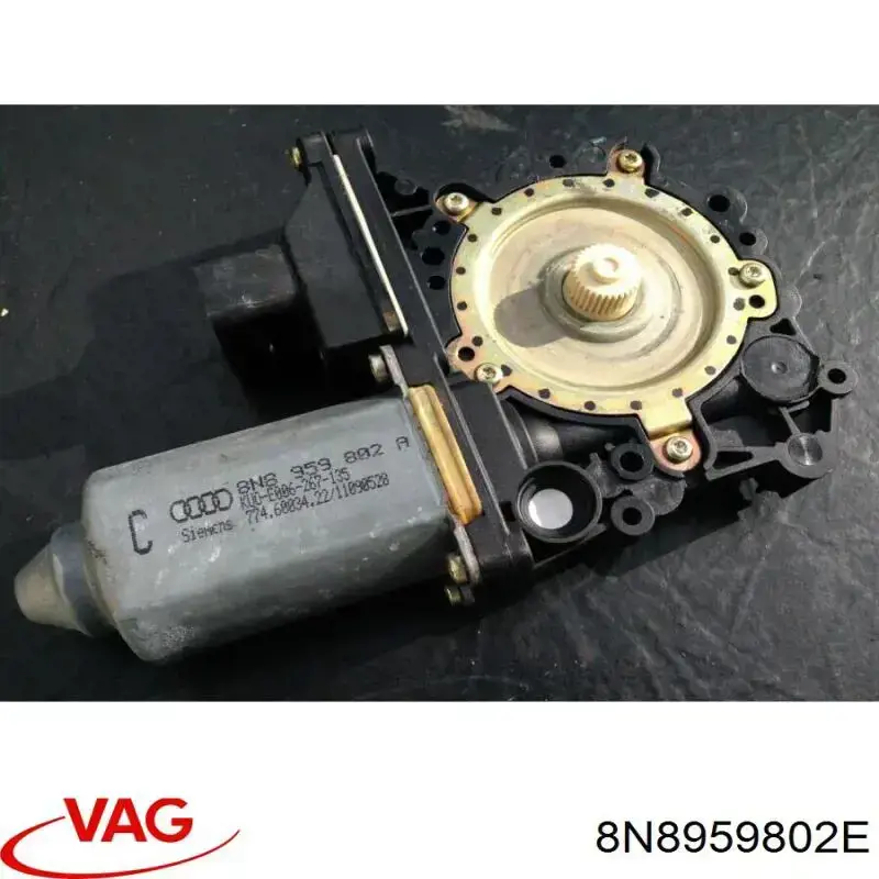 8N8959802A VAG Мотор склопідйомника дверей передніх, правих