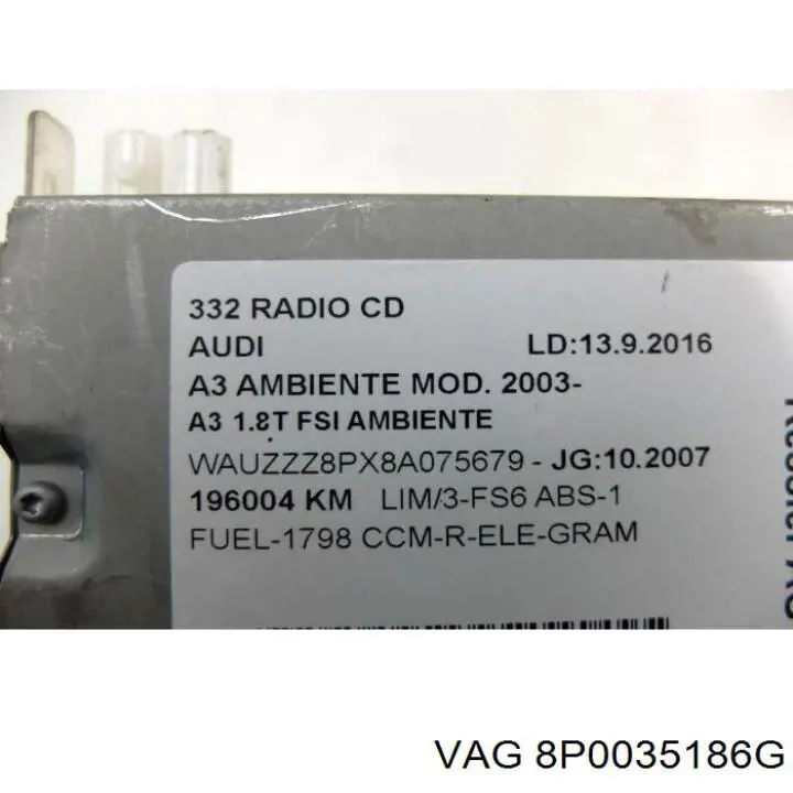  VAG 8P0035186G ціна, від 67.16 USD