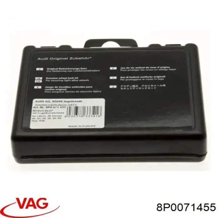 Колісний болт VAG 8P0071455 ціна, від 96.16 USD