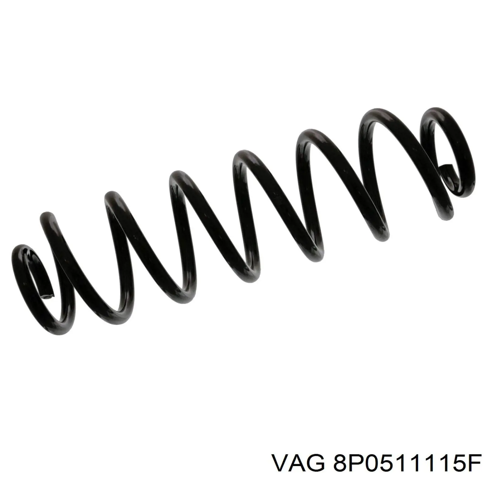 8P0511115F VAG Пружина підвіски задня