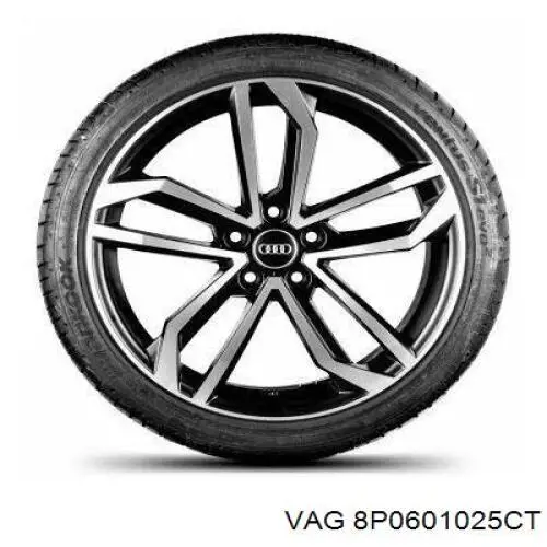 Диски колісні литі (легкосплавні, титанові) VAG 8P0601025CT ціна, від 799.19 USD