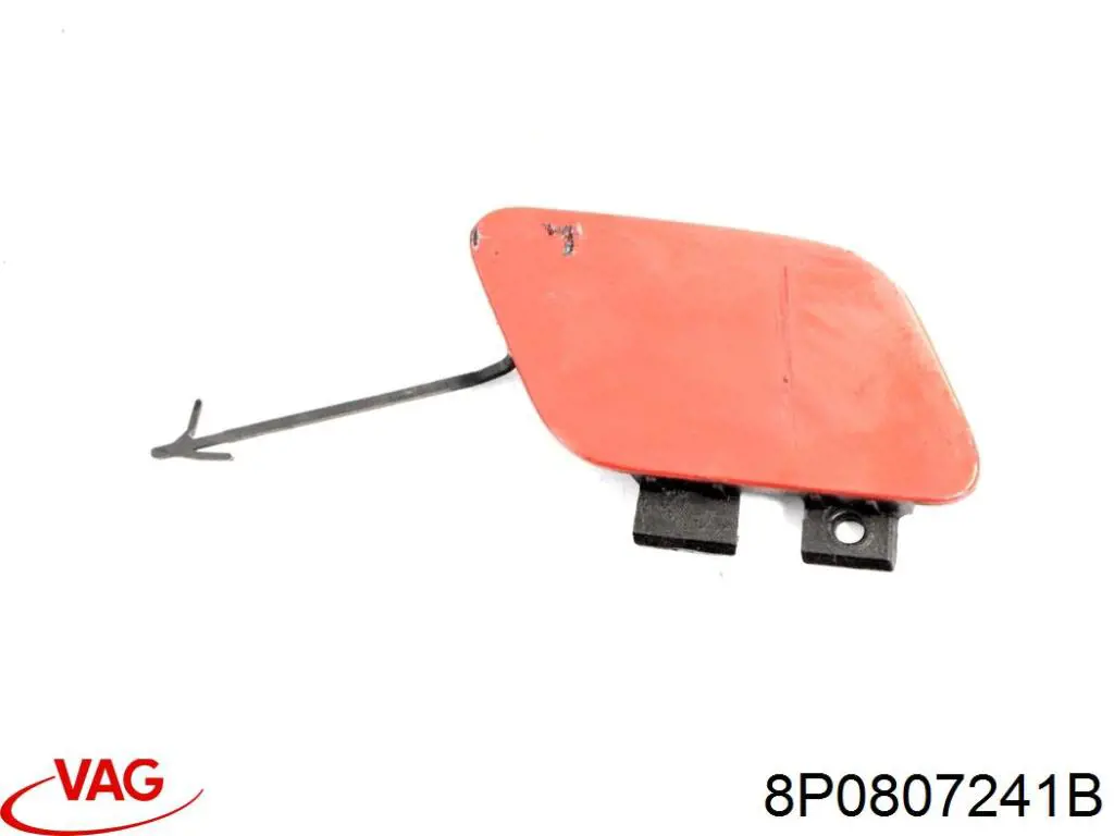 8P0807241B VAG Заглушка бампера буксирувального гака, передня