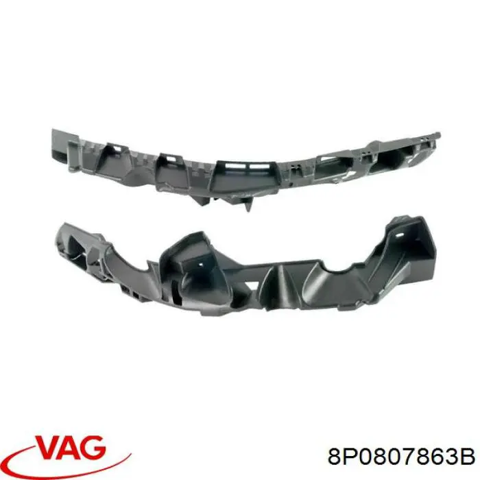 Кронштейн бампера переднього, лівий 8P0807863B VAG