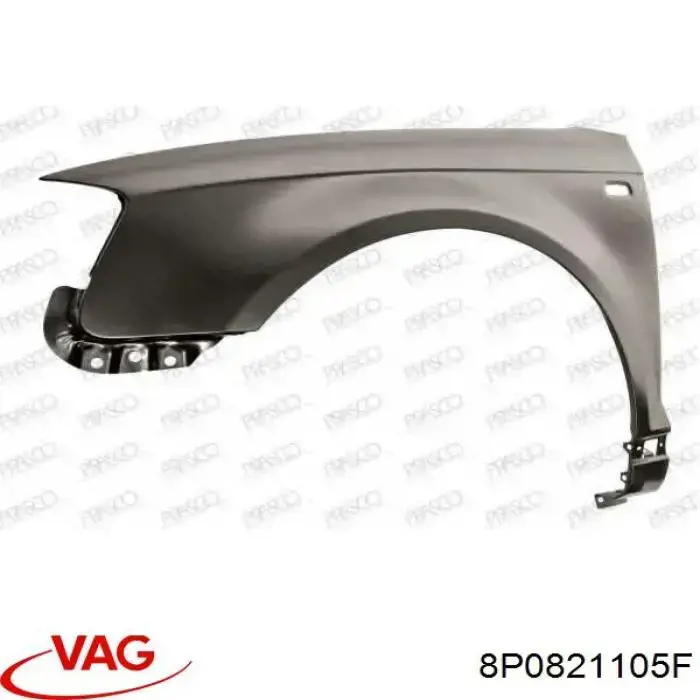 Купити 8P0821105F VAG Крило переднє ліве