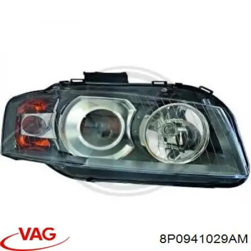 8P0941003AM VAG Фара дальнього світла в зборі