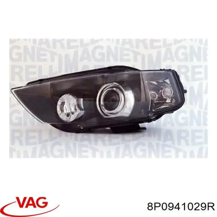 Купити 8P0941029R VAG Основна фара в зборі ліва