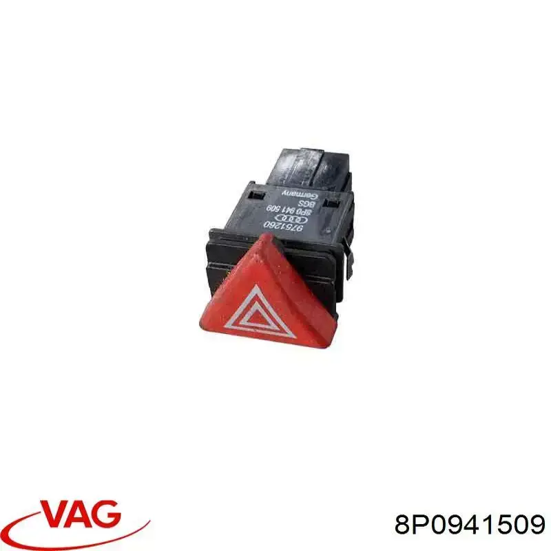 Кнопка включення аварійної сигналізації VAG 8P0941509 ціна, від 14.62 USD