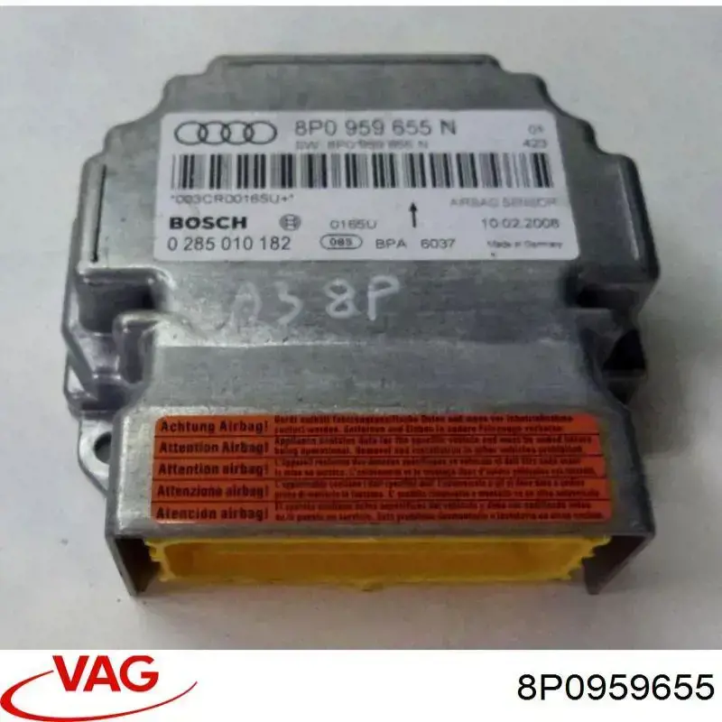 Модуль-процесор керування подушки безпеки VAG 8P0959655 ціна, від 19.69 USD