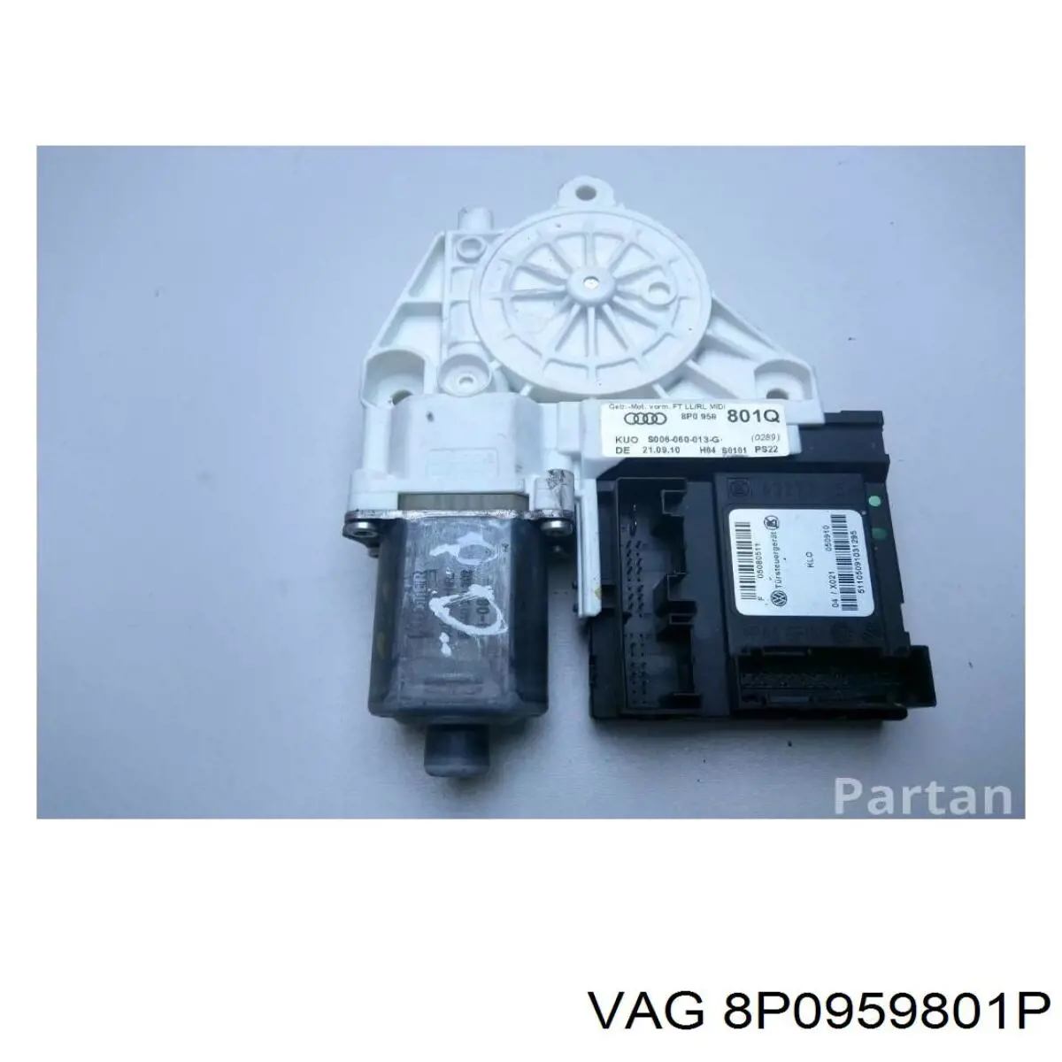 Купити 8P0959801P VAG Двигун склопідіймача двері передньої, лівої