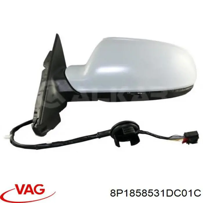 8P1858531DC01C VAG Дзеркало заднього виду, ліве