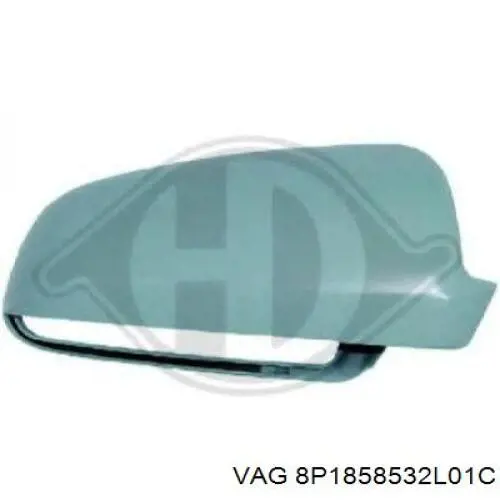 Ліве бічне дзеркало VAG 8P1858532L01C ціна, від 87.76 USD
