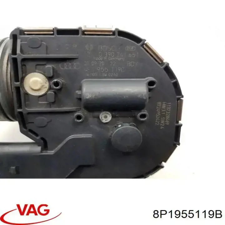 8P1955119B VAG двигун склоочисника лобового скла (трапеції)