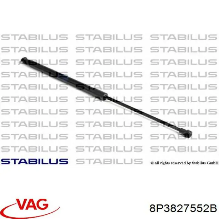 Амортизатор багажника 8P3827552B VAG
