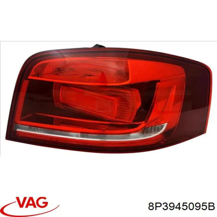 Задня ліва зовнішня фара VAG 8P3945095B ціна, від 78.31 USD