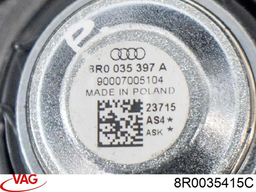 Динамік передньої двері VAG 8R0035415C ціна, від 35.47 USD