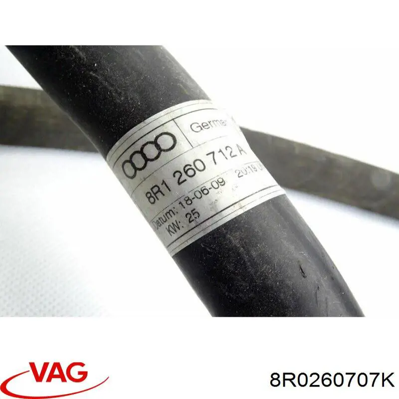 Шланг кондиціонера, від випарника до компресора VAG 8R0260707K ціна, від 11.25 USD