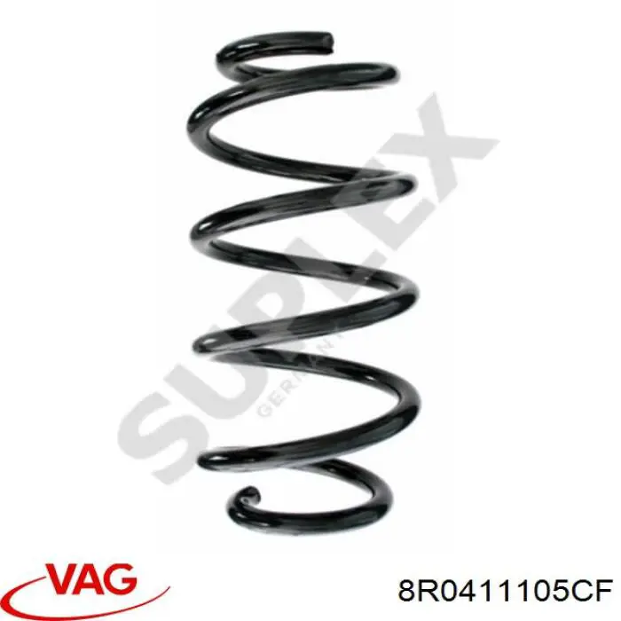8R0411105CF VAG Пружина амортизатора передняя