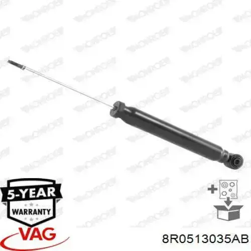Амортизатор задній 8R0513035AB VAG