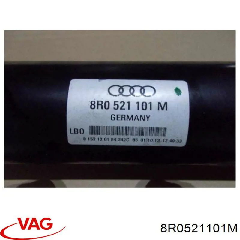 Вал карданний задній, у зборі VAG 8R0521101M ціна, від 180.51 USD