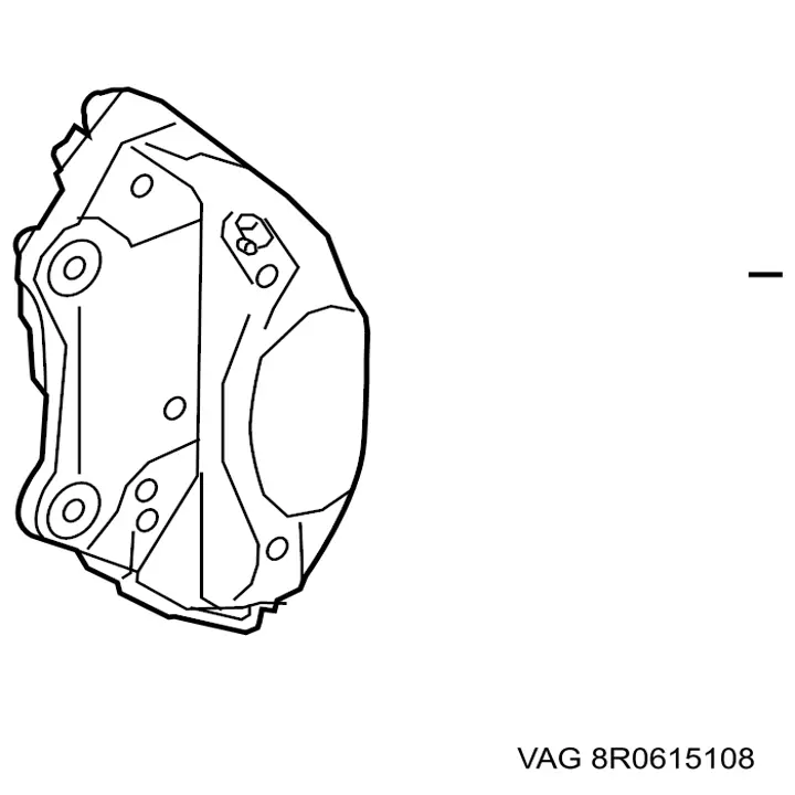 Супорт гальмівний передній правий VAG 8R0615108D ціна, від 99.32 USD