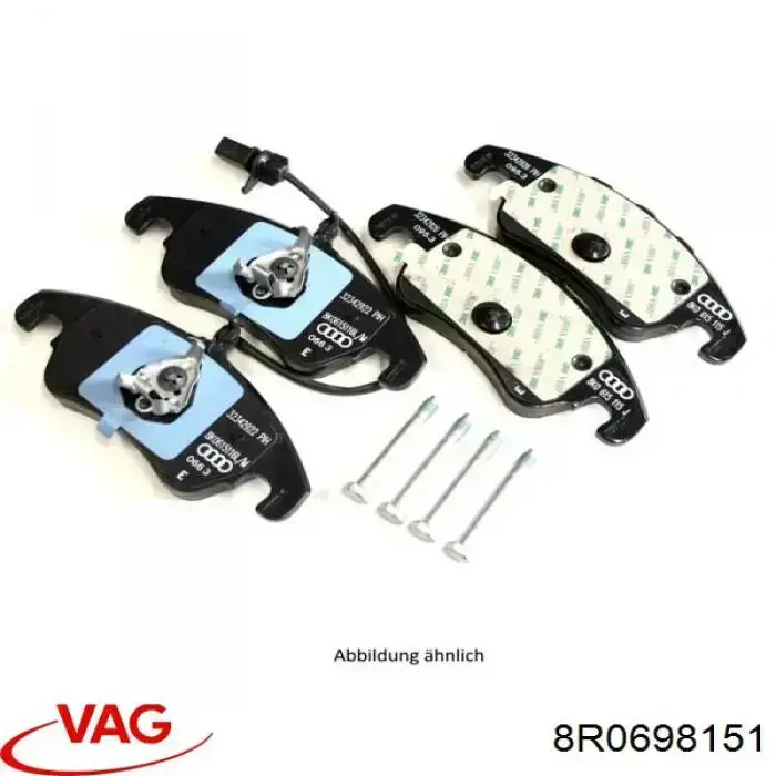 8R0698151 VAG Передні гальмівні колодки