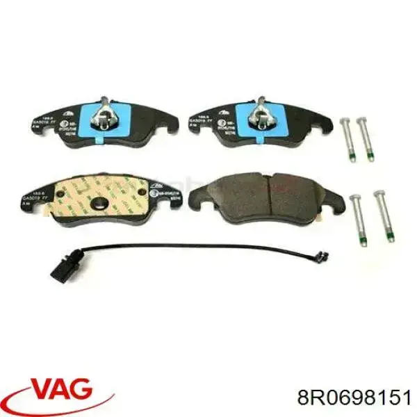Купити 8R0698151 VAG Колодки гальмівні передні, дискові