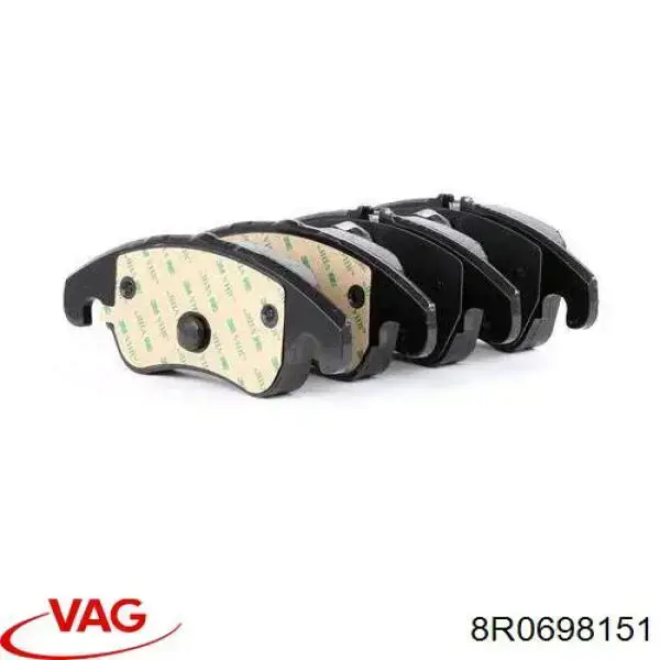 Передні тормозні колодки 8R0698151 VAG
