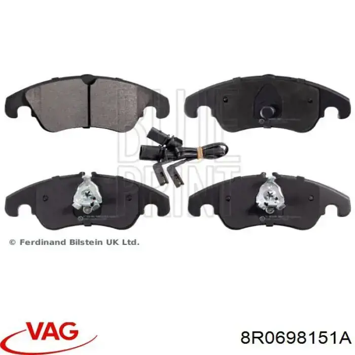 Тормозні колодки VAG 8R0698151A